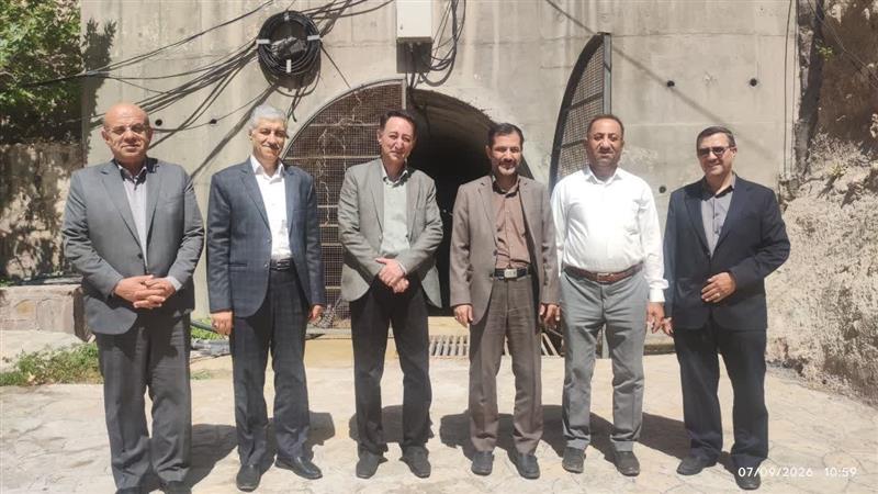 بازدید مدیران عامل صنعت آب و برق استان سمنان از پروژه انتقال آب چشمه روزیه