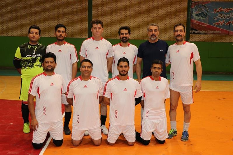 مسابقات فوتسال چهارجانبه در سالن خلیج فارس شركت آب و فاضلاب استان سمنان برگزار شد
